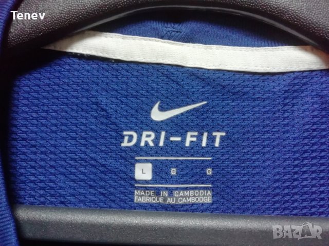 Nike Dri-Fit оригинална синя тениска фланелка размер L , снимка 3 - Тениски - 43301538