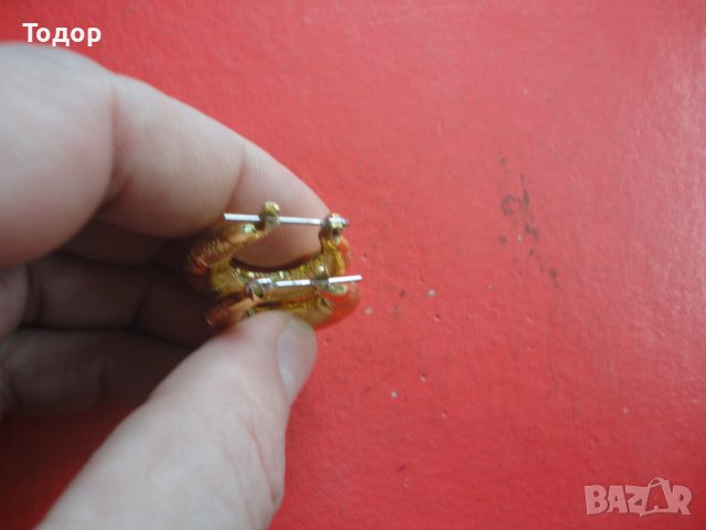 Позлатени обеци обици , снимка 6 - Обеци - 43926235
