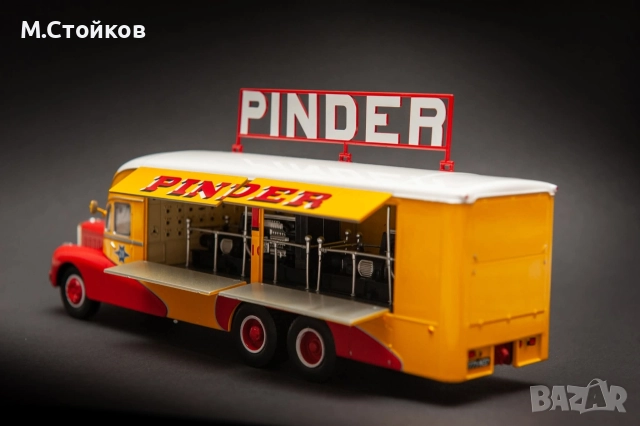 Генераторен камион Bernard 28 Pinder Circus 1951г мащаб 1/43, снимка 6 - Колекции - 52777205