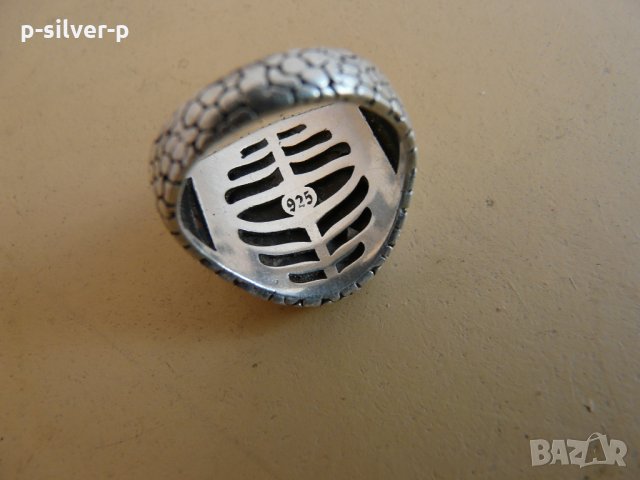  Бутиков мъжки сребърен пръстен - 8 , снимка 4 - Пръстени - 33348762
