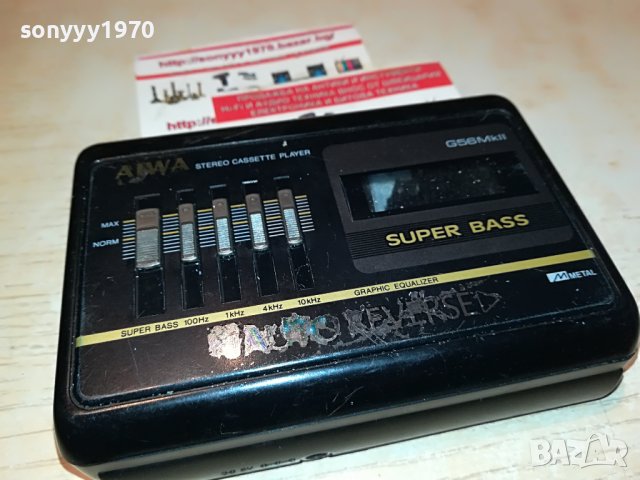 AIWA RS-G56MKII WALKMAN 0409221102, снимка 1 - Радиокасетофони, транзистори - 37894143