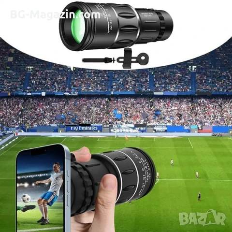 Силен мини монокъл Bushnell 16×52 бушнел за лов птици животни туризъм природа далечни разстояния, снимка 6 - Екипировка - 50931190