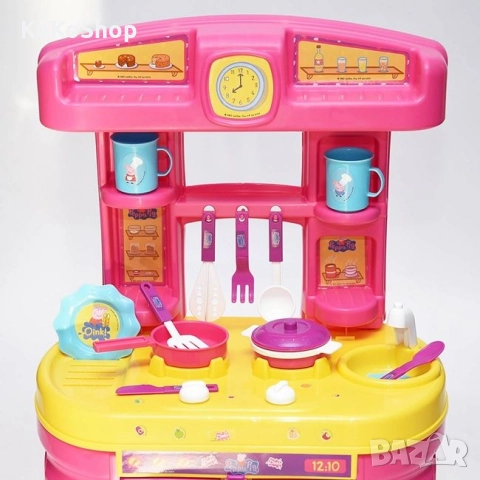Детска кухня Peppa Pig с 13 аксесоара/детска кухня, снимка 3 - Образователни игри - 52286486