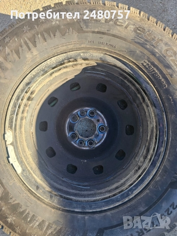 Гума с джанта 225/75/16С , снимка 5 - Гуми и джанти - 52612140