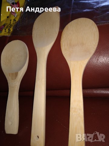 Комплект бамбукови лъжици