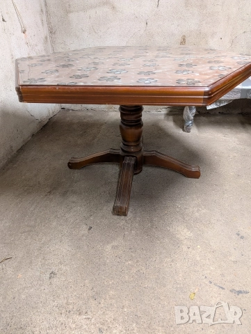 Масивна шестоъгълна разтегателна маса , снимка 10 - Маси - 52954334