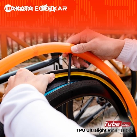 EXAR TPU вътрешна гума 700c 23-28mm 60mm valve, снимка 5 - Части за велосипеди - 51638222