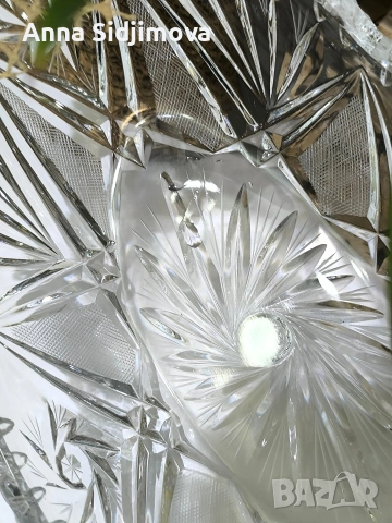 Фруктиера и бонбониера кристал Сливен 