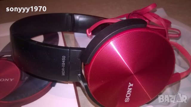 sony mdr-xb450ap-red headphones, снимка 18 - Слушалки и портативни колонки - 26615722