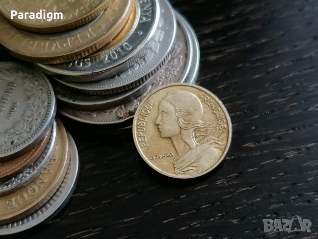 Монета - Франция - 5 сантима | 1966г., снимка 2 - Нумизматика и бонистика - 28618878