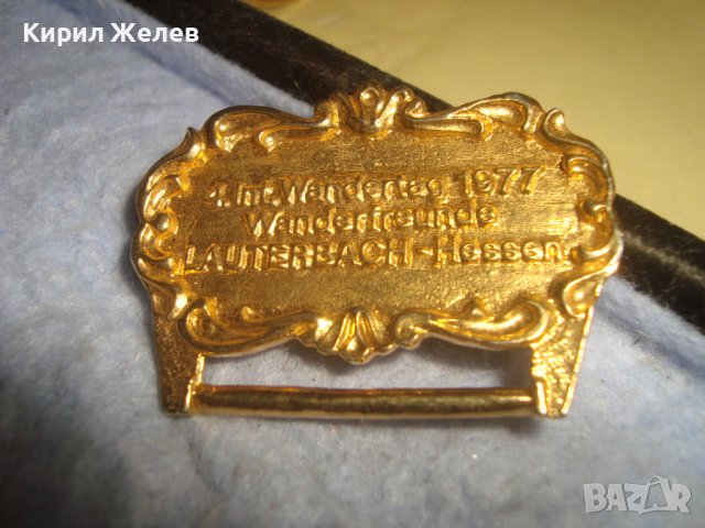 1977г. Хесен ПОЗЛАТЕН БРОНЗОВ НОСАЧ за РЯДЪК КОЛЕКЦИОНЕРСКИ НЕМСКИ МЕДАЛ 30659, снимка 5 - Антикварни и старинни предмети - 37954942