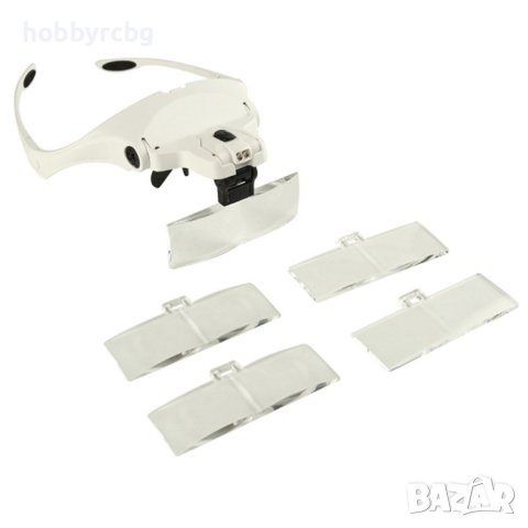 Лупи за глава 1.0x, 1.5x, 2.0x, 2.5x, 3.5x с LED осветление, снимка 2 - Ремонт на друга електроника - 40759088