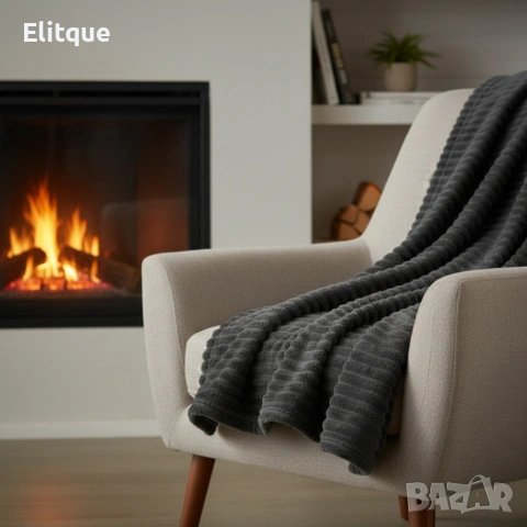 Меко и ватирано микрофибърно одеяло 200x220 см за топъл и стилен сън, снимка 2 - Други стоки за дома - 53471704