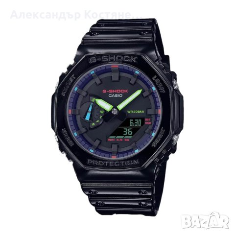 Мъжки часовник Casio G-Shock RGB Series GA-2100RGB-1AER, снимка 6 - Мъжки - 43749195