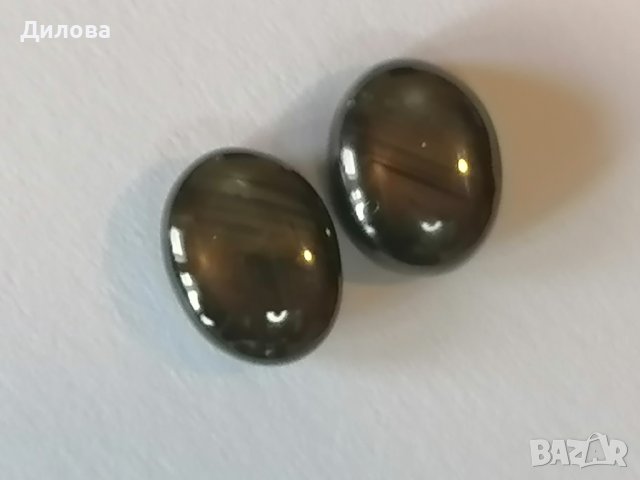 7,12 кт чифт черен сапфир звезда, снимка 12 - Други - 43798300