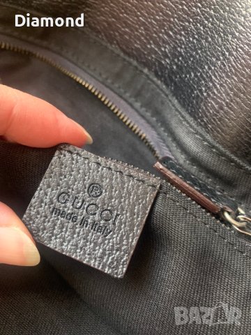 100 % Gucci monogram GG Canvas Eclipse Tote Leather чанта, снимка 15 - Чанти - 18920357