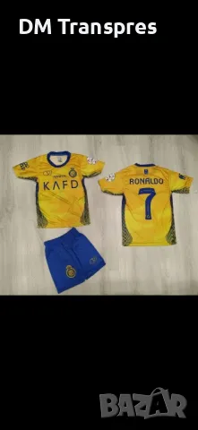 Португалия Роналдо Титулярен New CR7 Ronaldo PORTUGAL 2024 Детски Екип + Калци Ново, снимка 3 - Спортни дрехи, екипи - 49656619