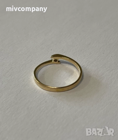 Златен пръстен 1.22гр., снимка 5 - Пръстени - 52848825