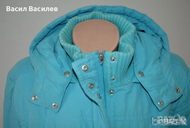 Cecil дамско яке синьо с подвижна качулка ватирано, снимка 3 - Якета - 51931955