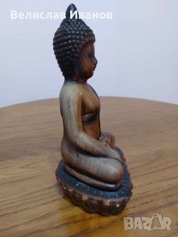 Керамична статуетка на медитиращ Буда.
Без никакви забележки., снимка 2 - Статуетки - 44128545