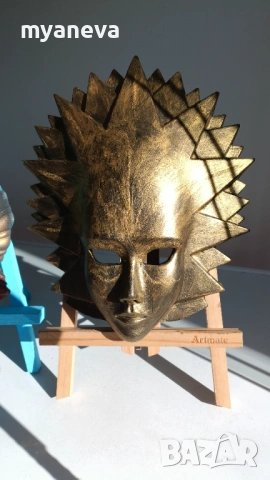 Венециански, керамични маски за стена. , снимка 5 - Декорация за дома - 53527695