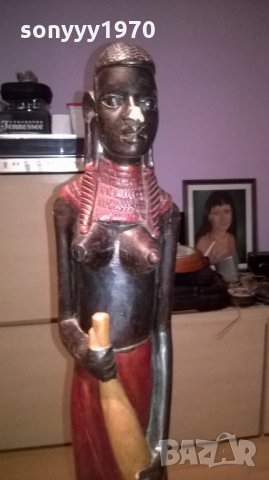 африканско семеиство-92см-10кг-дървени фигури-внос швеицария, снимка 14 - Колекции - 26365357