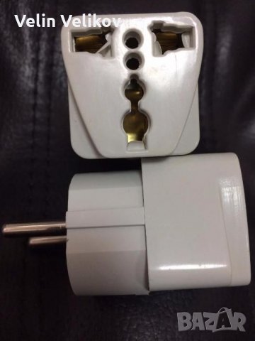 Преходник адаптор адаптер от американски USA и английски към Бг Uk Bg контакт, снимка 3 - Части и Платки - 26610056