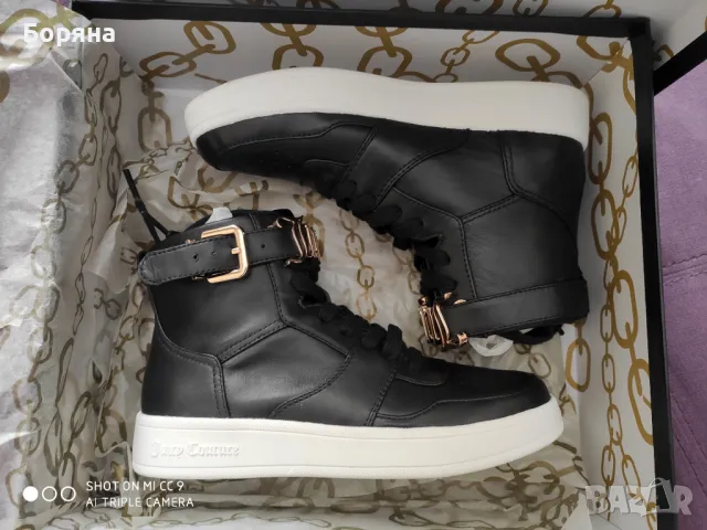 НАМАЛЕНИ - Juicy Couture - Нови високи кецове от естествена кожа, снимка 10 - Кецове - 40312508