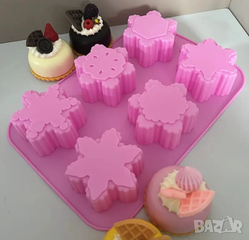 Коледен молд снежинки , снимка 4 - Форми - 52649119