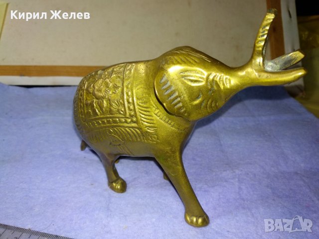 СИМПАТИЧНА КЪСМЕТЛИЙСКА ДЕКОРАТИВНА ОРНАМЕНТИРАНА БРОНЗОВА ФИГУРКА СЛОНЧЕ - За ЩАСТИЕ за ДОМА 42704, снимка 10 - Статуетки - 43888211