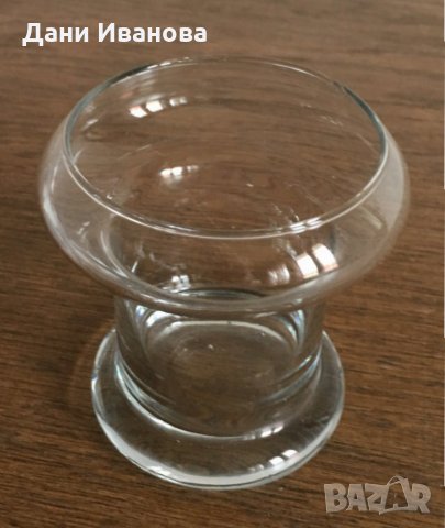 Стъклен свещник за цилиндрична свещ или вотив, снимка 2 - Декорация за дома - 28618689