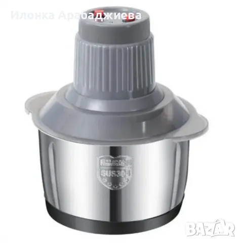 Висококачествен електрически чопър за смилане на месо,ядки и зеленчуци с обем 3 литра, снимка 1