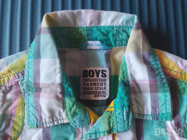 HEMA детска риза къс ръкав -  за момче 98-104 см., снимка 5 - Детски ризи - 49416494