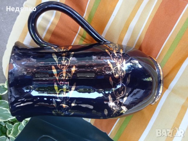 Стара красива кана,керамика,кобалт, снимка 8 - Антикварни и старинни предмети - 37192750