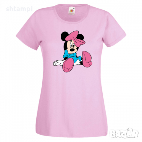 Дамска тениска Minnie Mouse 4 Подарък,Изненада,Рожден ден,, снимка 5 - Тениски - 36530758