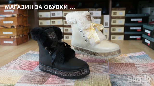 ДАМСКИ ПУХЕНИ БОТИ - код: 21102, снимка 2 - Дамски боти - 43954252