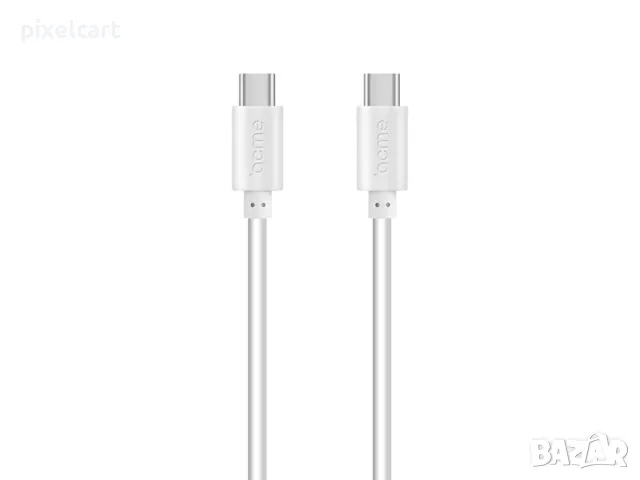 Кабел ACME CB1051W, от USB-C към USB-C, 1м, Бял, снимка 1