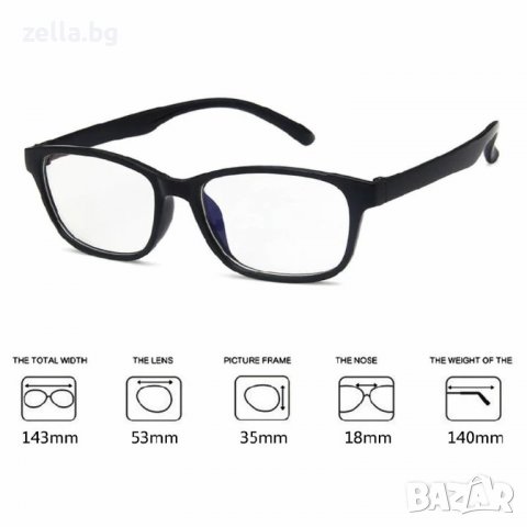 Защитни очила за компютър лаптоп синя светлина без диоптри възрастни мъже жени деца евтина цена, снимка 8 - Други - 36629652