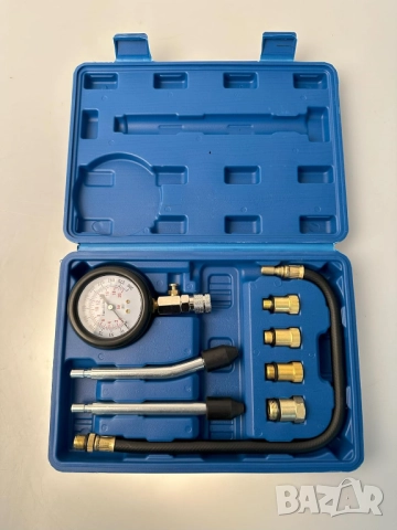   К-т тестер за компресия на бензинов двигател (0-20 bar / 0-300 psi) Kraft Royal, снимка 4 - Аксесоари и консумативи - 51497365