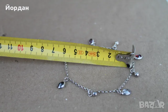 Дамска сребърна гривна , снимка 5 - Гривни - 47608160