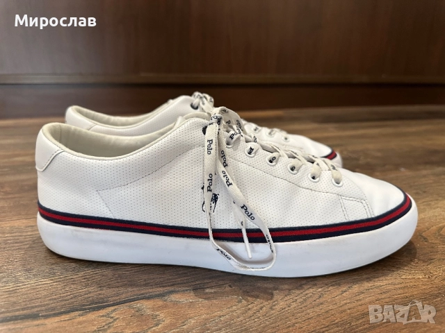 Polo by Ralph Lauren мъжки кожени сникърси/маратонки 45 номер, снимка 4 - Маратонки - 52858134