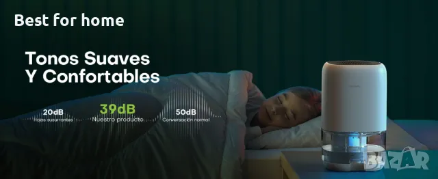 Влагоабсурбатор / Изсушител CONOPU 1000 мл с LED , снимка 16 - Овлажнители и пречистватели за въздух - 48280777