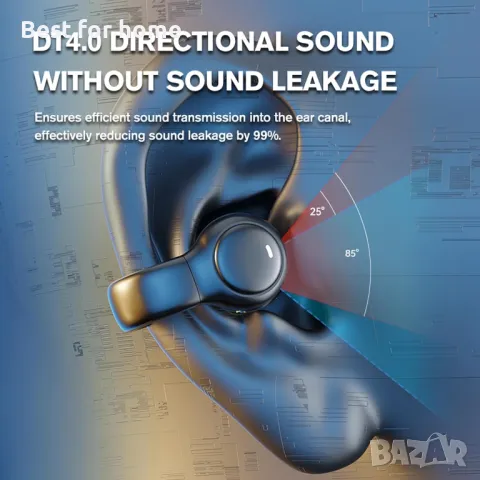 Bluetooth слушалки M47, V5,4 BORN FOR SPORTS, снимка 4 - Bluetooth слушалки - 47445879