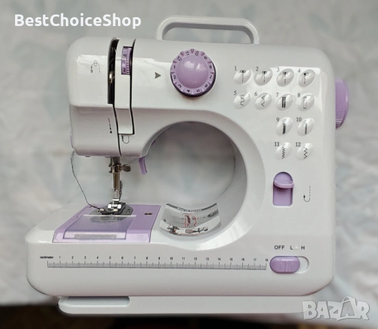 Мини шевна машина с 12 различни вида шевове UFR-505, снимка 6 - Шевни машини - 53205650