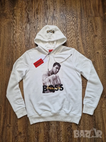 Мъжки суитчър HUGO BOSS & MOHAMMED ALI размер S M L XL 2XL, снимка 8 - Суичъри - 51709638