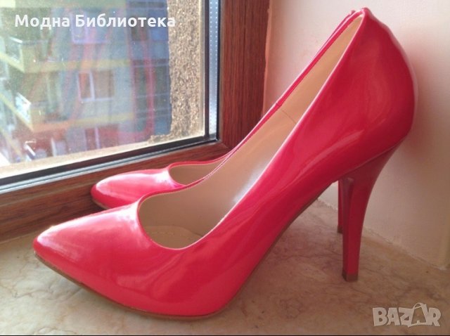 Нови розово коралови обувки, снимка 3 - Дамски обувки на ток - 28988617