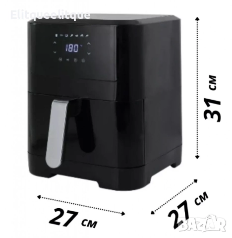 Фритюрник с горещ въздух Sokany SK-ZG-8043, 8л., 2000W, снимка 18 - Мултикукъри - 52346591