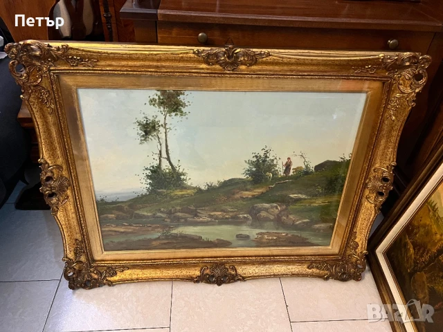 Старинни маслени картини, снимка 5 - Картини - 50693528