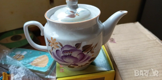 Винтидж порцеланов сервиз "Дружковка" (СССР, 1970-те) - безупречно състояние, снимка 17 - Сервизи - 53393336