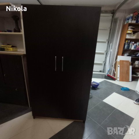 Двукрил гардероб врати цвят венге корпус череша 155/83 /47,5см, снимка 11 - Гардероби - 38863443